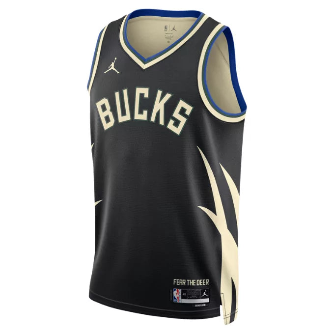 Mens Milwaukee Bucks Swingman Statement Replica Jersey