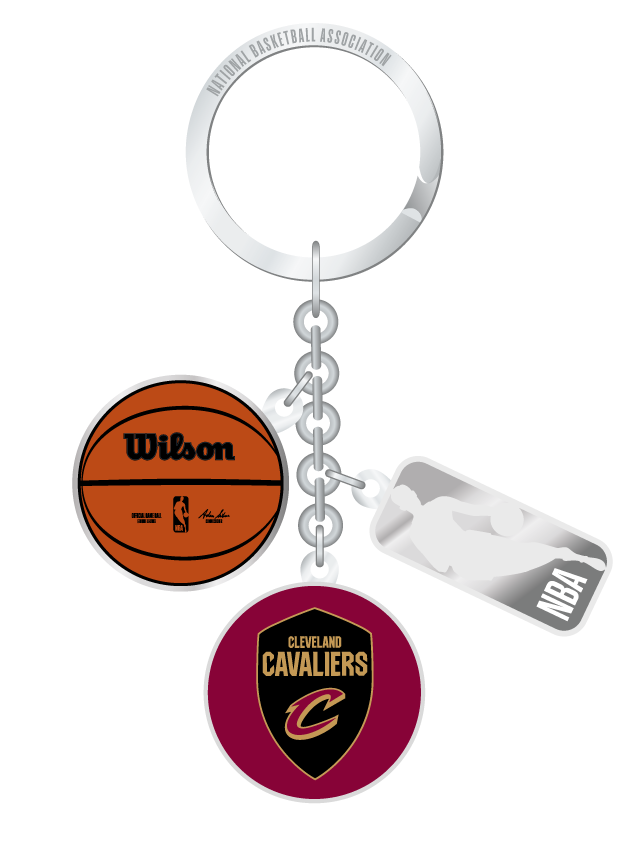 NBA Cleveland Cavaliers Charm Keychain