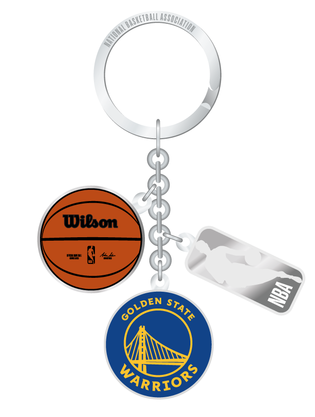 NBA Golden State Warriors Charm Keychain