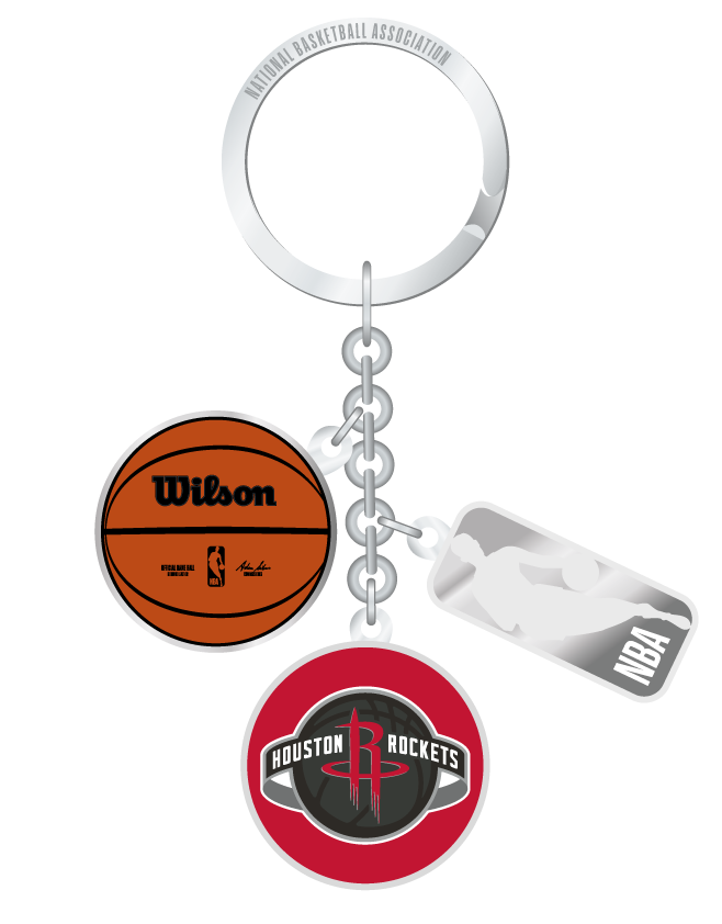 NBA Houston Rockets Charm Keychain