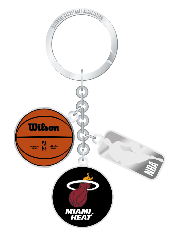 NBA Miami Heat Charm Keychain