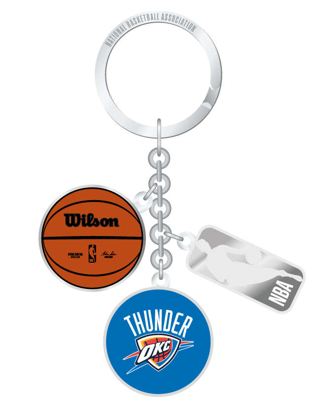 NBA Oklahoma Thunder Charm Keychain