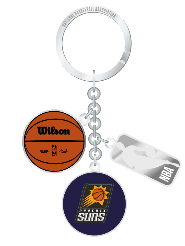 NBA Phoenix Suns Charm Keychain