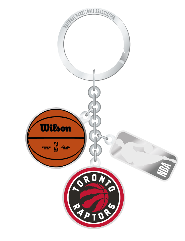 NBA Toronto Raptors Charm Keychain