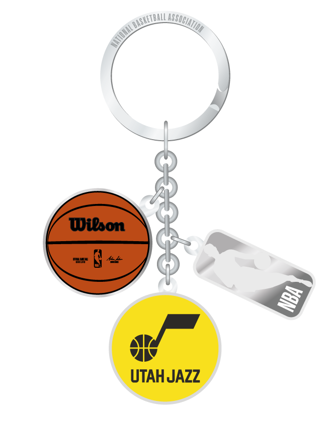 NBA Utah Jazz Charm Keychain