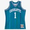 Mens Charlotte Hornets Muggsy Bogues 92 Replica Jersey