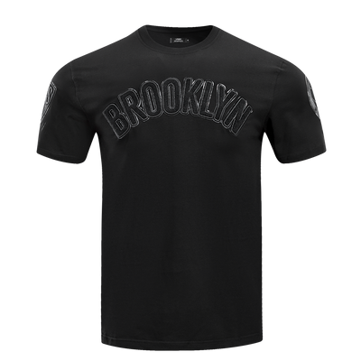 Mens Brooklyn Nets Classic Triple Black T-Shirt