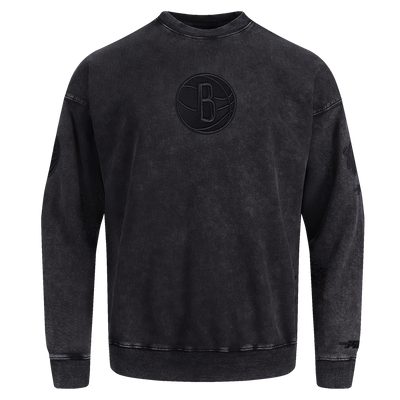 Mens Brooklyn Nets Washed Classic Sweatshirt