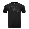 Mens Chicago Bulls Classic Triple Black T-Shirt