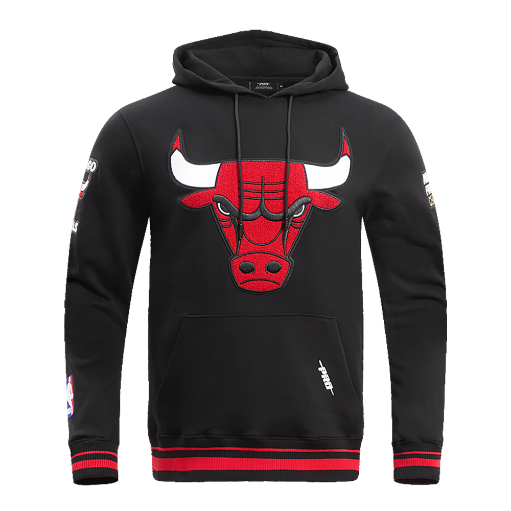 Mens Chicago Bulls Retro Classic Fleece Hoodie