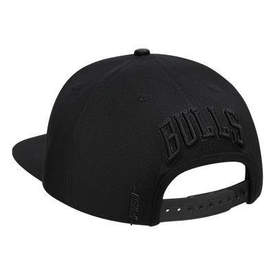 Mens Chicago Bulls Classic Triple Black Snapback Cap