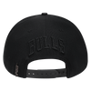 Mens Chicago Bulls Classic Triple Black Snapback Cap