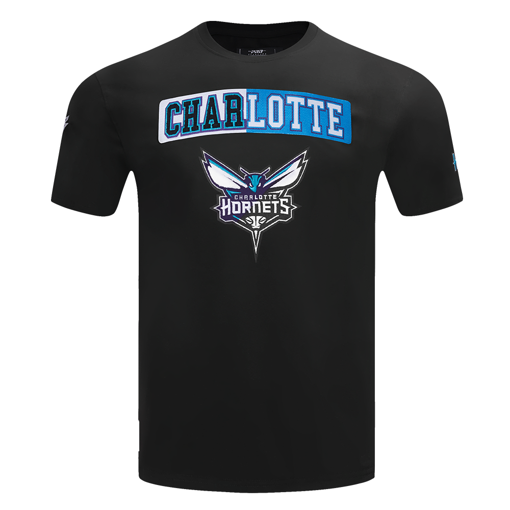 Mens Charlotte Hornets Split Logo T-Shirt