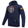 Mens Denver Nuggets Retro Classic Fleece Hoodie