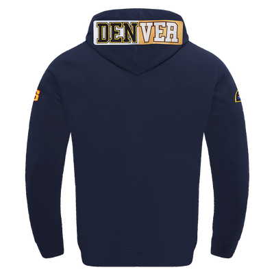 Mens Denver Nuggets Retro Classic Fleece Hoodie