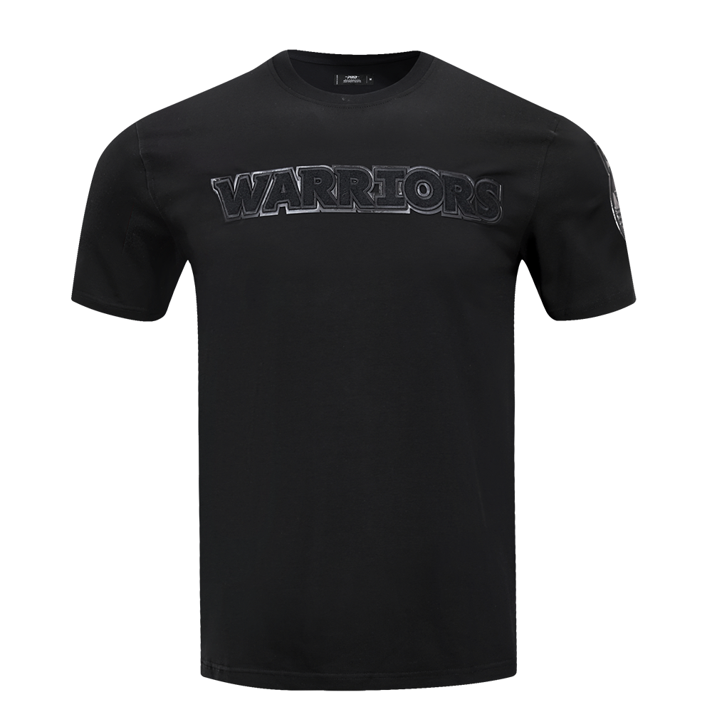 Mens Golden State Warriors Classic Triple Black T-Shirt