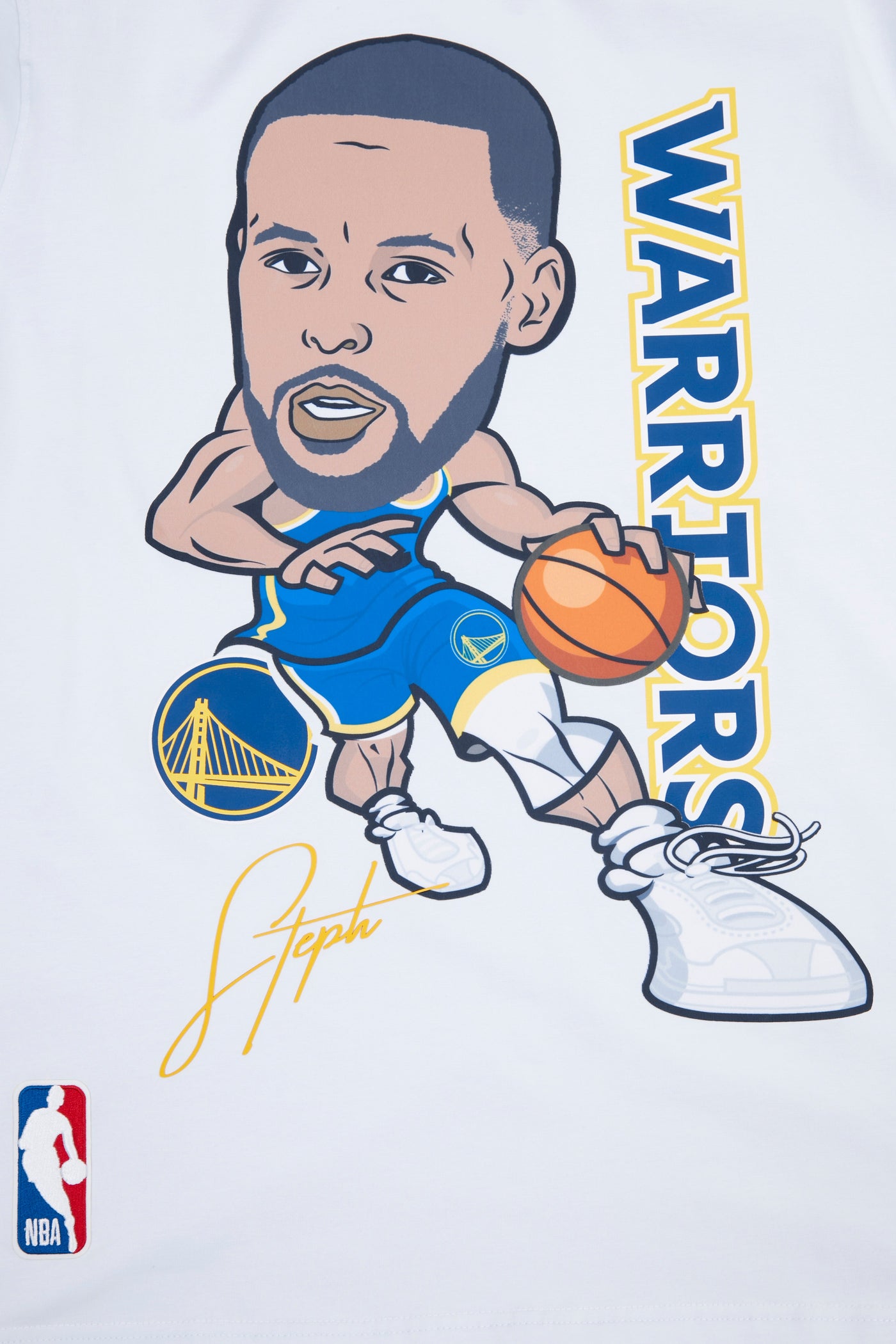 Mens Golden State Warriors Steph Curry Remix Avatar T-Shirt