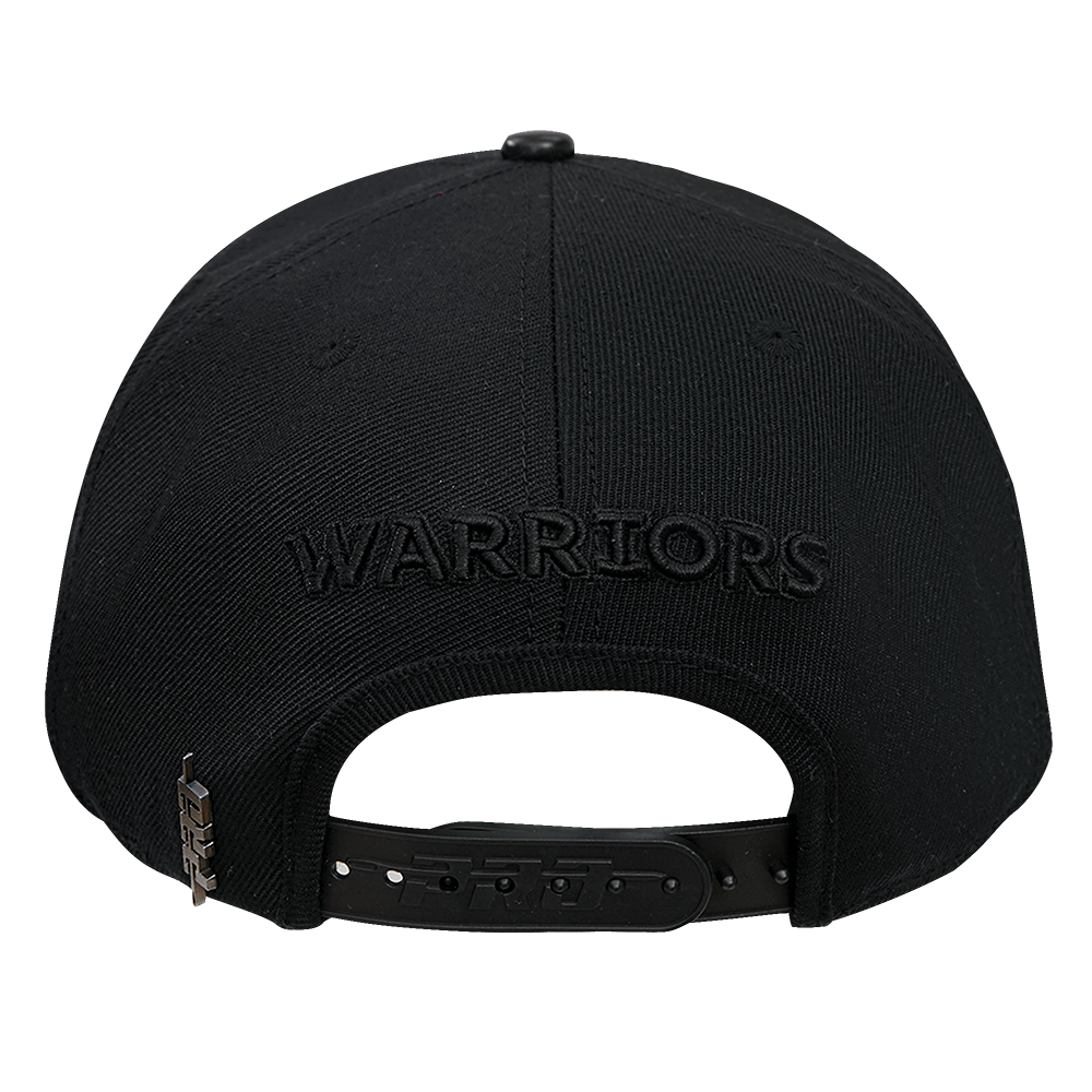 Mens Golden State Warriors Classic Triple Black Snapback Cap