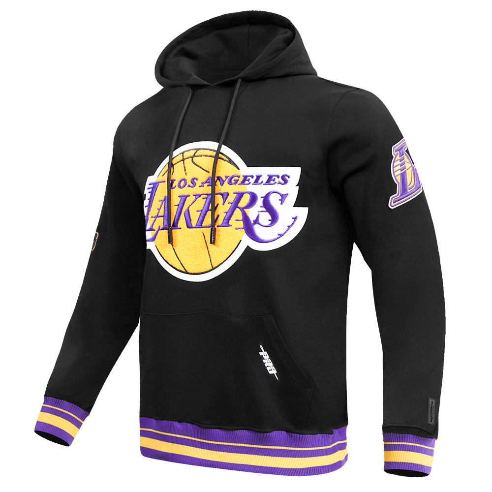 Mens Los Angeles Lakers Retro Classic Fleece Hoodie