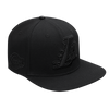 Mens Los Angeles Lakers Classic Triple Black Snapback Cap