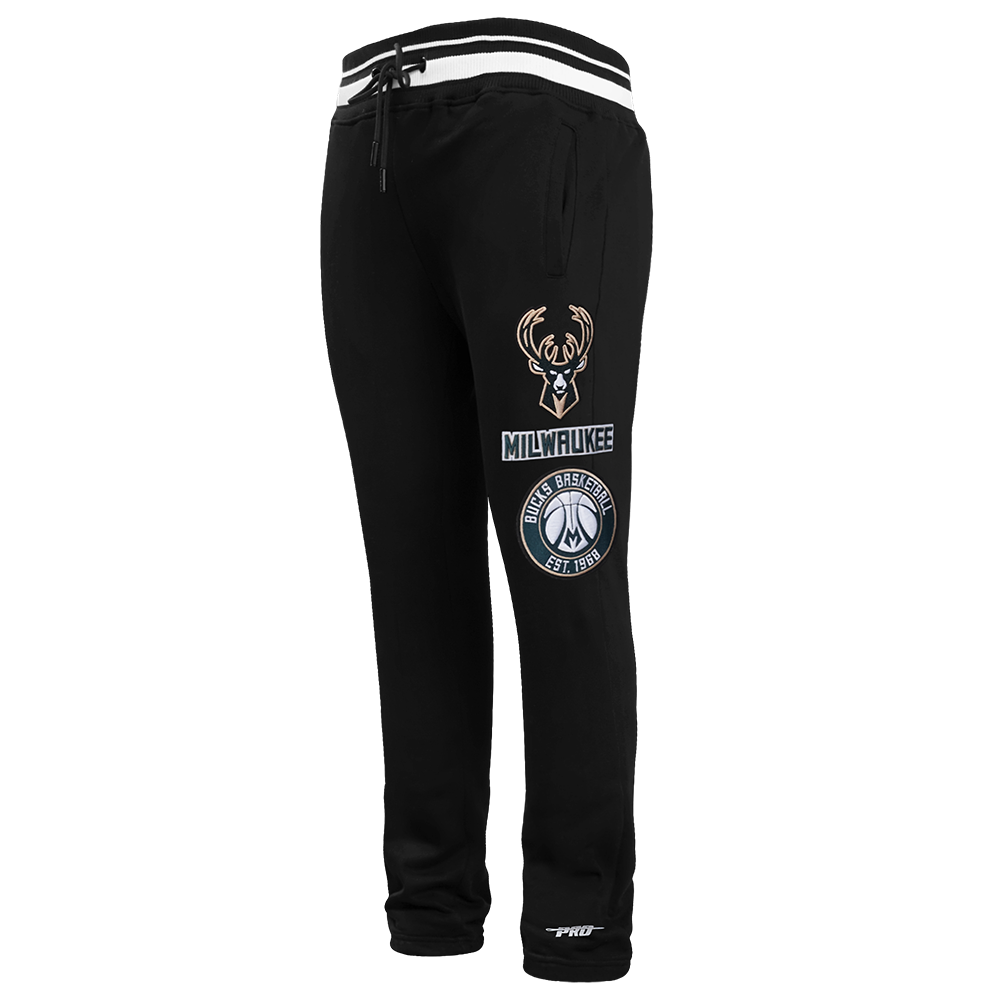 Mens Milwaukee Bucks Retro Classic Fleece Sweatpants