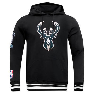 Mens Milwaukee Bucks Retro Classic Fleece Hoodie