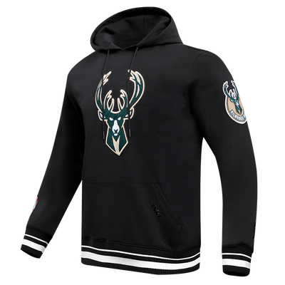 Mens Milwaukee Bucks Retro Classic Fleece Hoodie