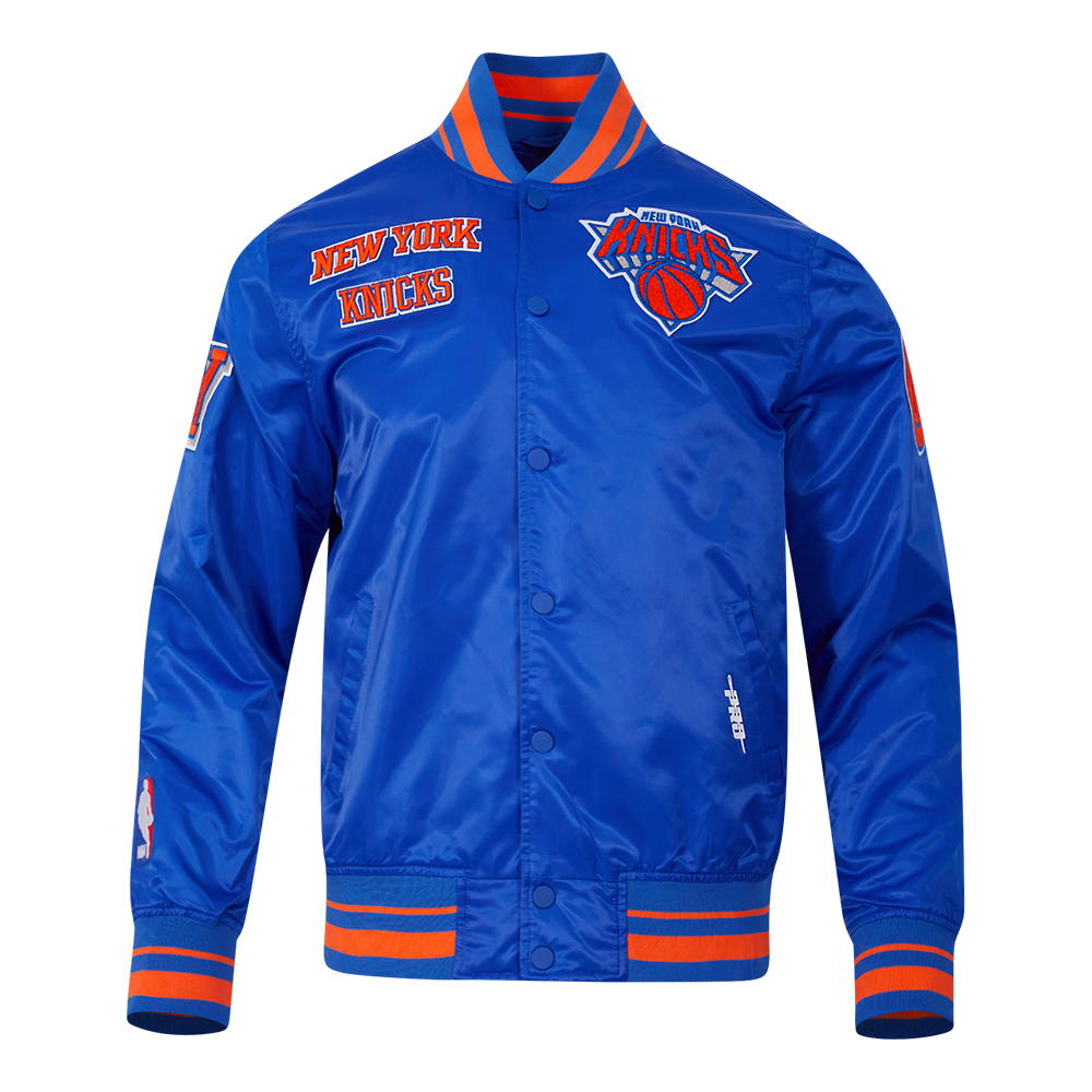 Mens New York Knicks Classic Retro Satin Jacket