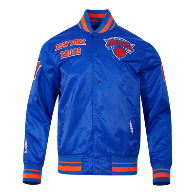 Mens New York Knicks Classic Retro Satin Jacket