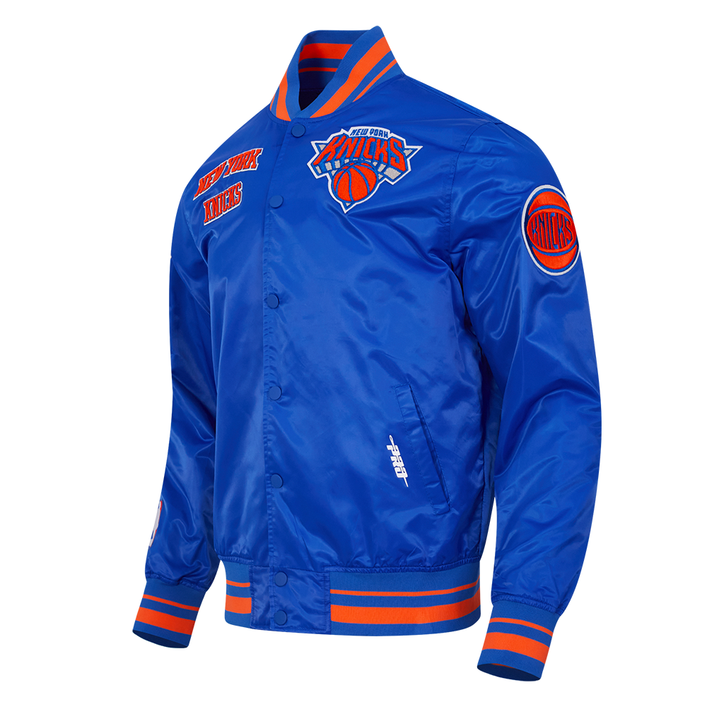 Mens New York Knicks Classic Retro Satin Jacket