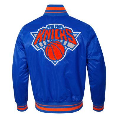 Mens New York Knicks Classic Retro Satin Jacket