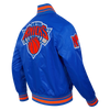 Mens New York Knicks Classic Retro Satin Jacket