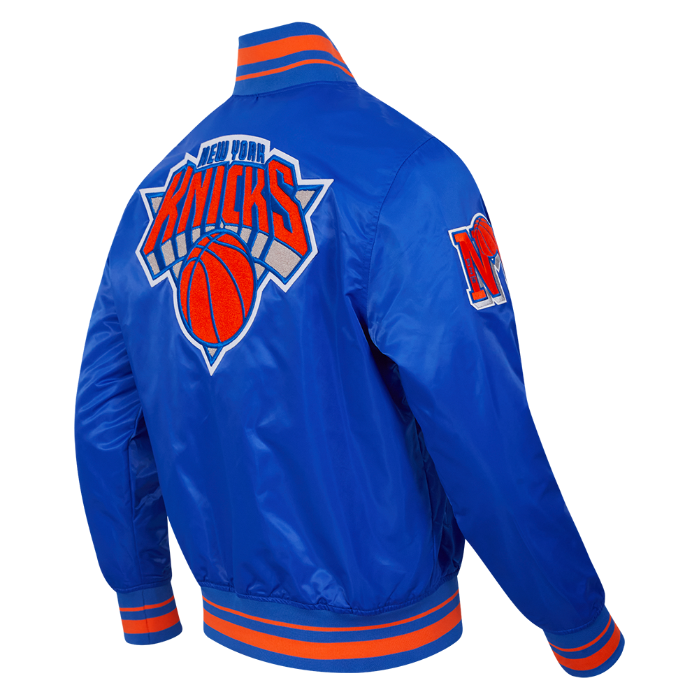 Mens New York Knicks Classic Retro Satin Jacket