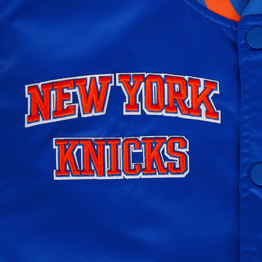 Mens New York Knicks Classic Retro Satin Jacket