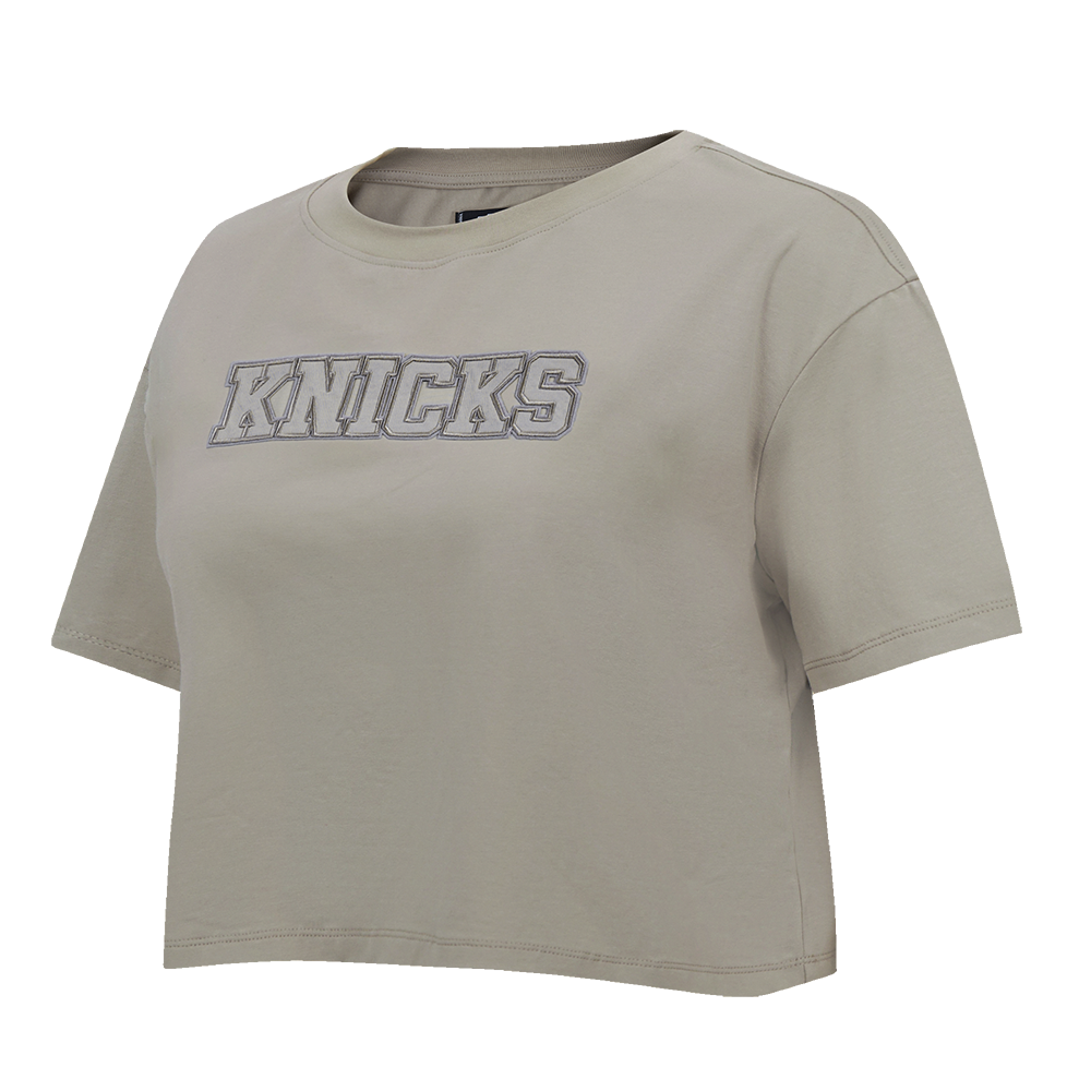 Womens New York Knicks Classic Neutral Boxy T-Shirt