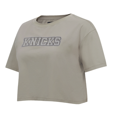 Womens New York Knicks Classic Neutral Boxy T-Shirt