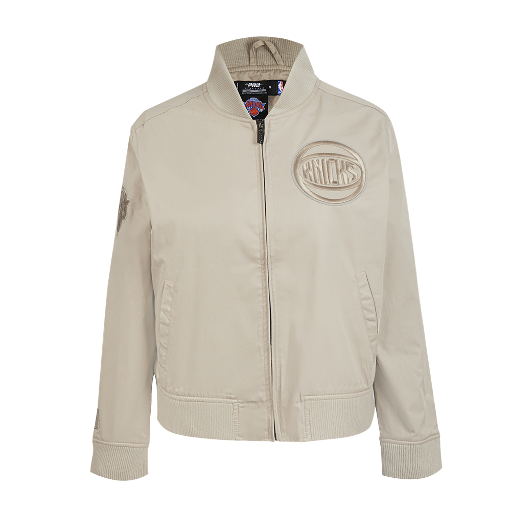Womens New York Knicks Classic Neutral Twill Jacket