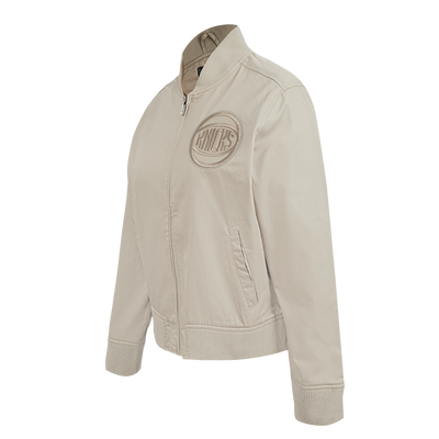Womens New York Knicks Classic Neutral Twill Jacket