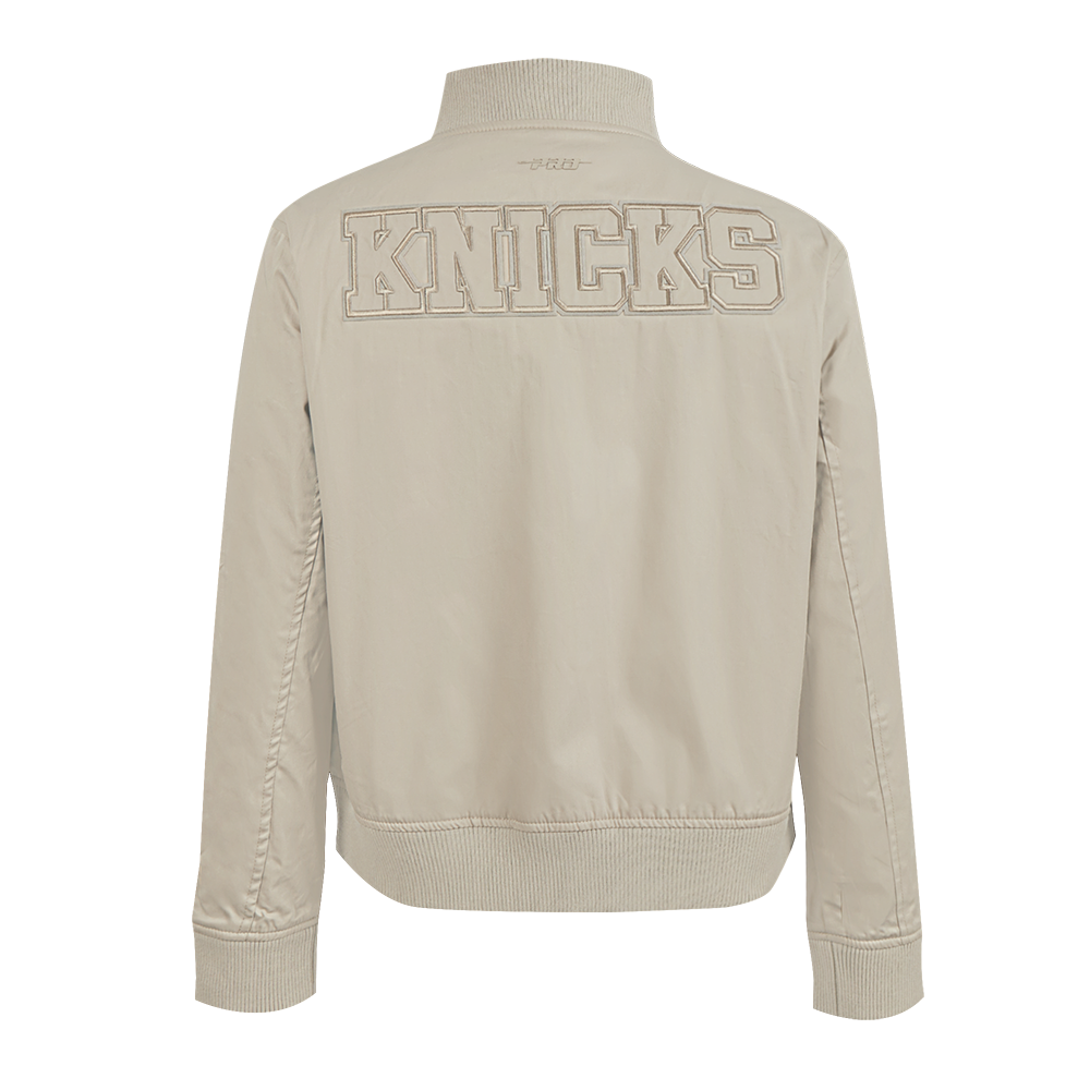 Womens New York Knicks Classic Neutral Twill Jacket