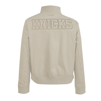 Womens New York Knicks Classic Neutral Twill Jacket