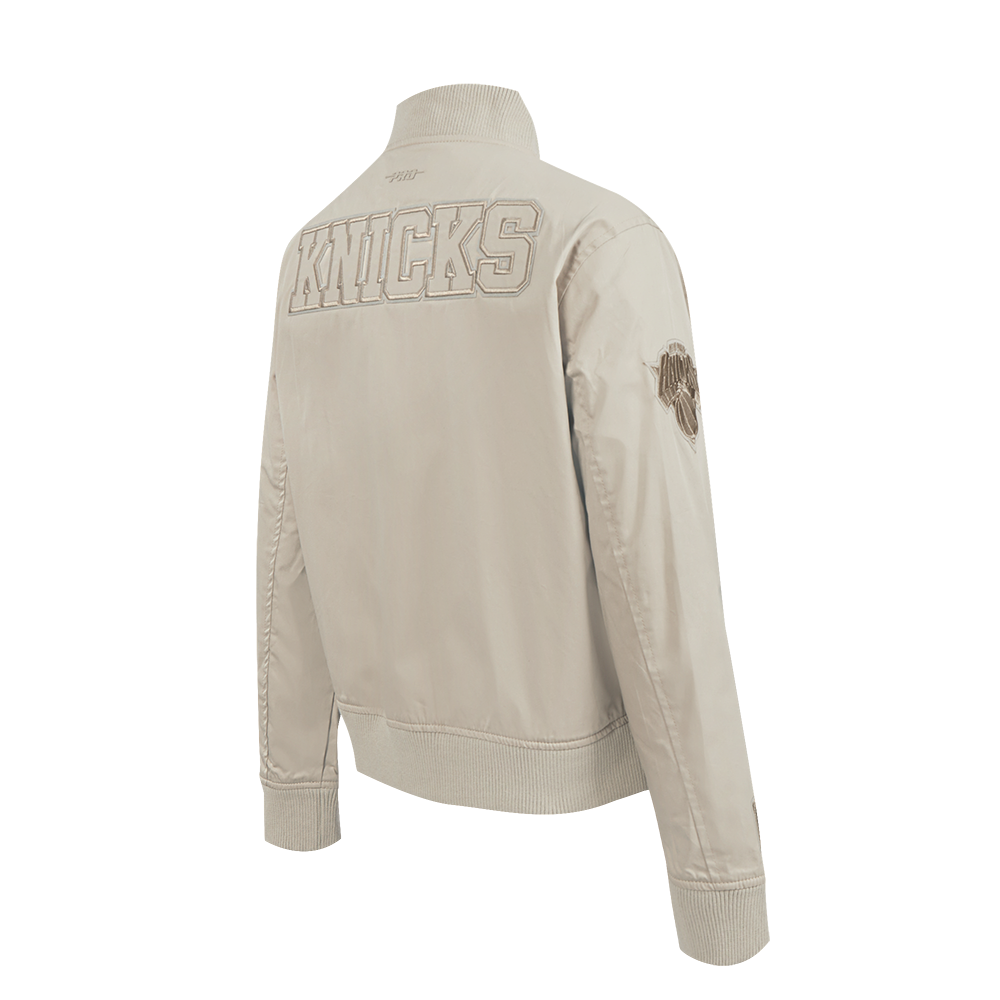Womens New York Knicks Classic Neutral Twill Jacket