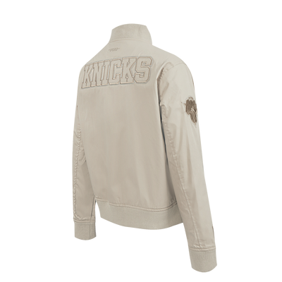 Womens New York Knicks Classic Neutral Twill Jacket