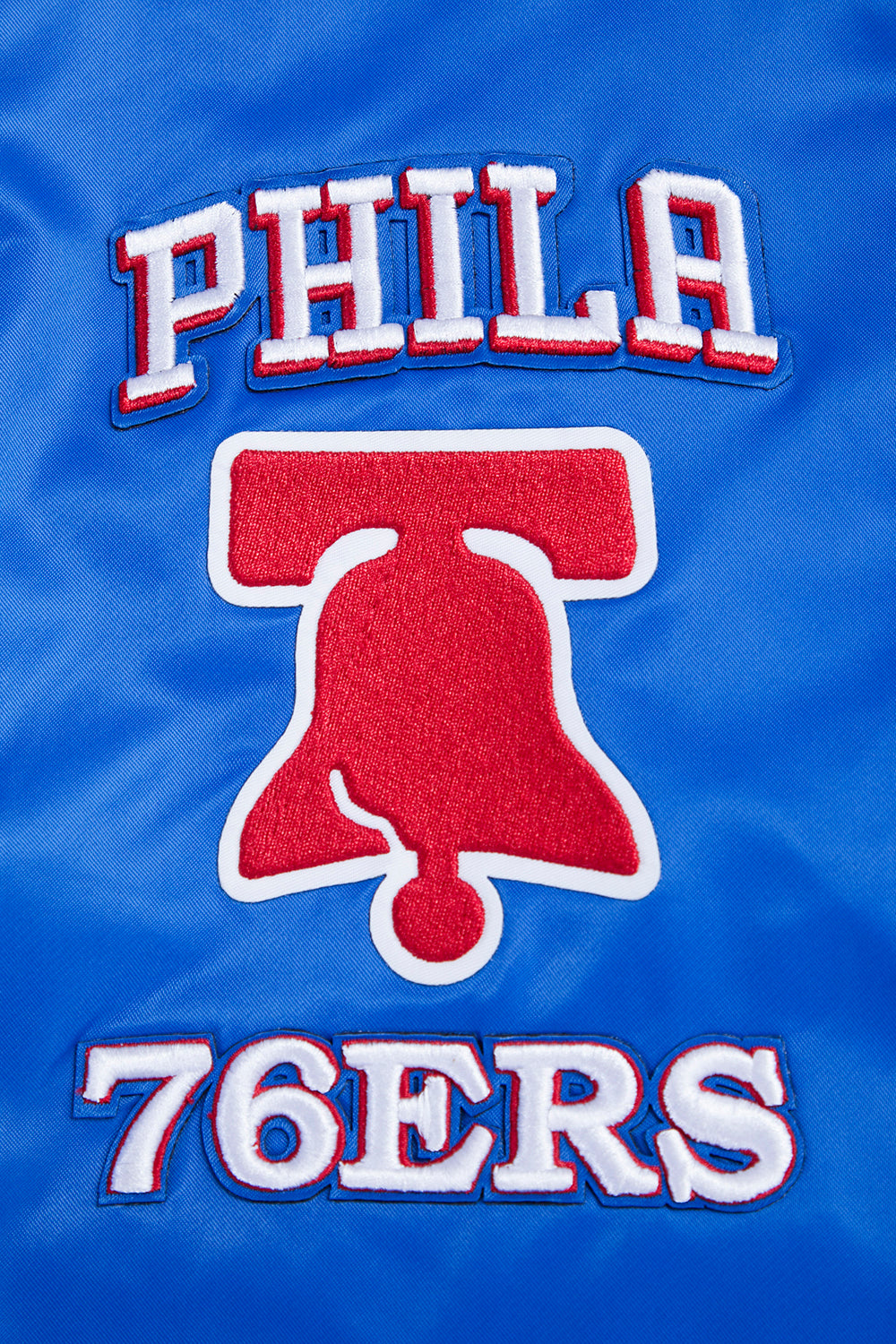 Mens Philadelphia 76ers Classic Retro Satin Jacket