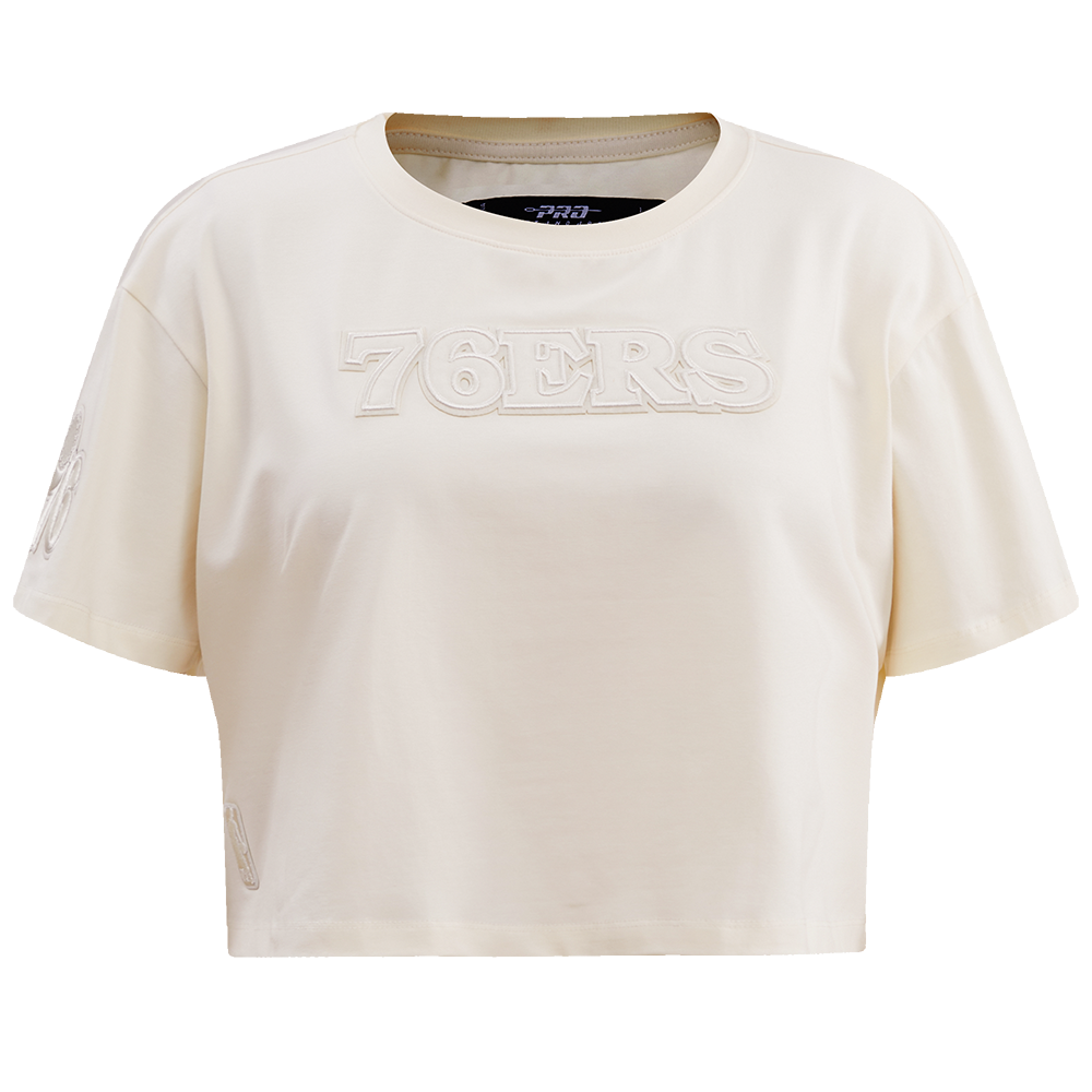 Womens Philadelphia 76ers Classic Neutral Boxy T-Shirt