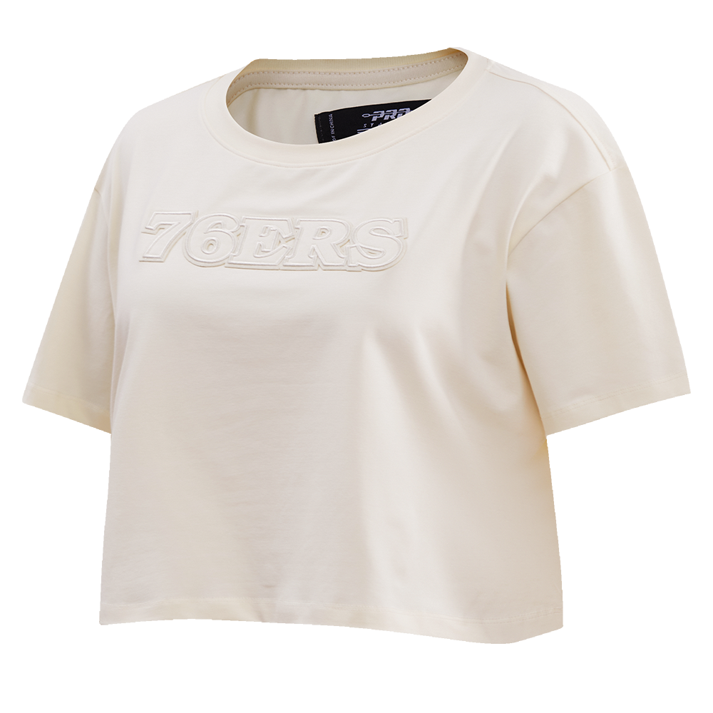 Womens Philadelphia 76ers Classic Neutral Boxy T-Shirt