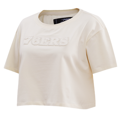 Womens Philadelphia 76ers Classic Neutral Boxy T-Shirt