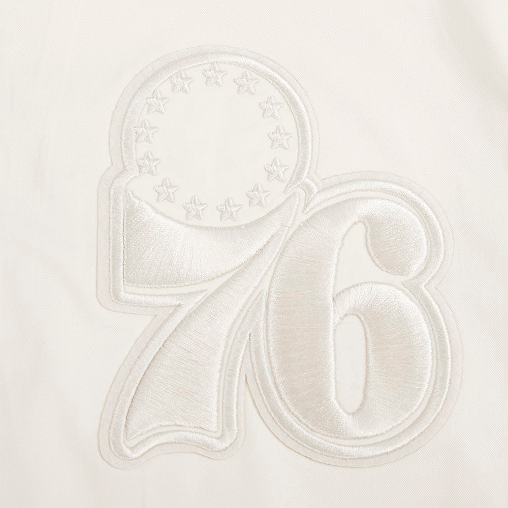 Womens Philadelphia 76ers Classic Neutral Twill Jacket