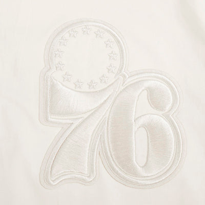 Womens Philadelphia 76ers Classic Neutral Twill Jacket