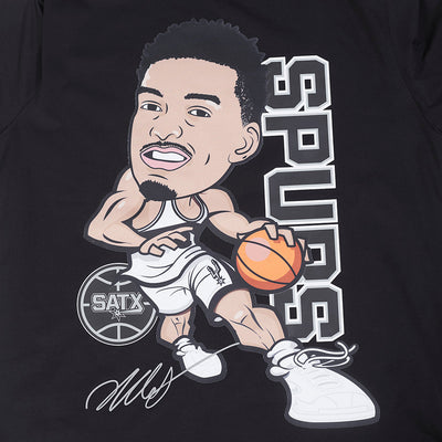 Mens San Antonio Spurs Wembanyama Remix Avatar T-Shirt