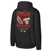 Mens Chicago Bulls Brushed Back Fleece Hoodie